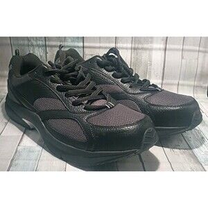 Dr Comfort Endurance Plus 7310R Mens 15 Wide Athletic Shoes Black Leather Mesh